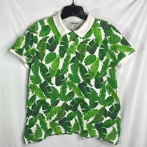 Lands’ End palm leaf polo